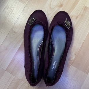 SimplyVera Vera Wang Purple Flats